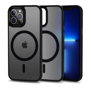 Back panel cover Tech-Protect  Tech-Protect MagMat MagSafe Case for iPhone 12 Pro Max - Matte Black 