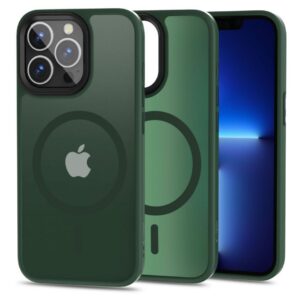Nugarėlės dėklai Tech-Protect - Tech-Protect MagMat MagSafe iPhone 13 Pro Case - Matte Green 