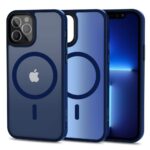 Tagakaaned Tech-Protect  Tech-Protect MagMat MagSafe Case for iPhone 12 / 12 Pro - Matte Navy Blue 