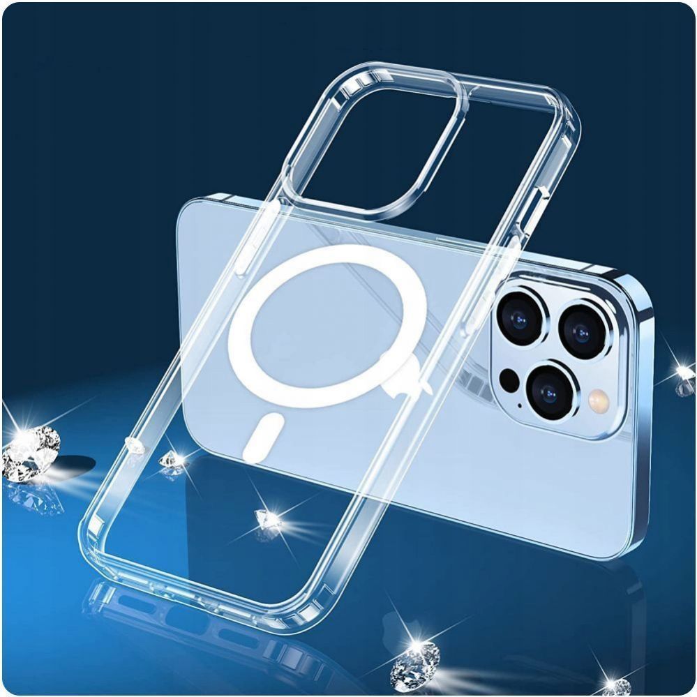 Back panel cover Tech-Protect Tech-Protect FlexAir Hybrid MagSafe Case for Samsung Galaxy S22 - Clear