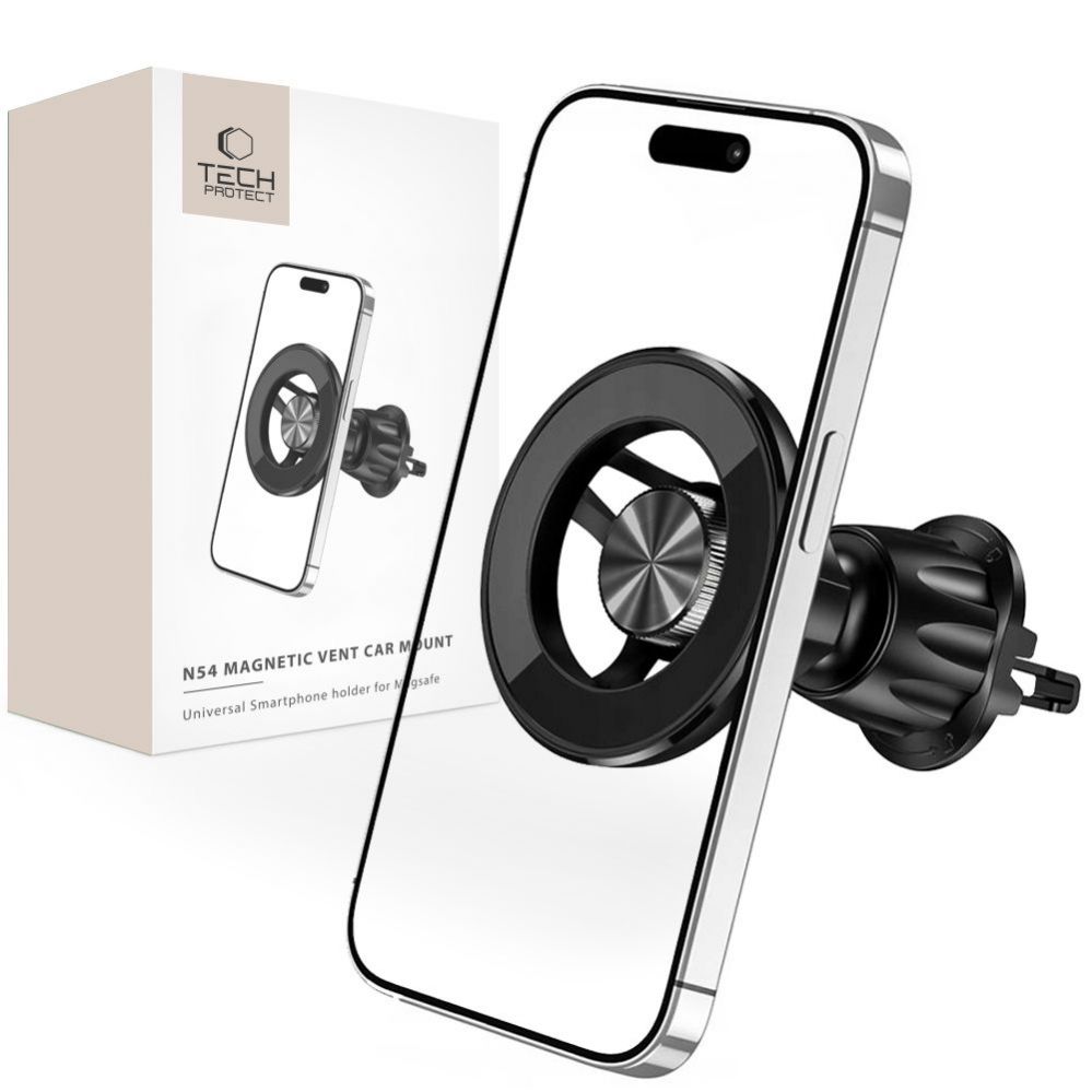 Auto holder Tech-Protect Tech-Protect N54 Car Phone Holder with MagSafe for Air Vent - Black