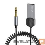 Кабель Tech-Protect  Tech-Protect UltraBoost audio adapter mini jack 3.5mm (male) / Bluetooth - gray 