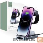 Adapter Tech-Protect  Tech-Protect QI15W-A26 Inductive Charger 15W 3in1 for Smartphone / Headphones / Apple Watch - Black 