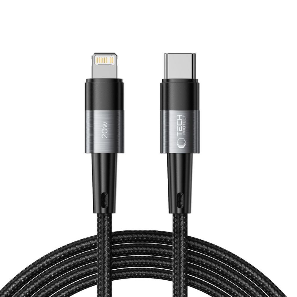 Cable Tech-Protect Tech-Protect UltraBoost Lightning / USB-C PD 20W 3A 2m cable - gray