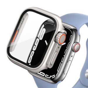 Aizmugurējais vāciņš Tech-Protect  Tech-Protect Defense360 case for Apple Watch 4 / 5 / 6 / SE (44mm) - titanium orange 