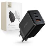 Adapteriai Tech-Protect  Tech-Protect C65W charger 2x USB-C PD 65W / USB-A QC 3.0 - black 