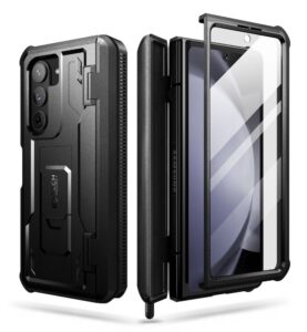 Back panel cover Tech-Protect  Tech-Protect Kevlar Pro Pen Case for Samsung Galaxy Z Fold 5 - Black 