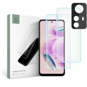 Apsauginiai stiklai Tech-Protect  Tech-Protect Supreme Set for Xiaomi Redmi Note 12S 2x tempered glass for display / tempered glass for camera 