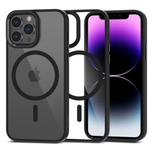 Back panel cover Tech-Protect  Tech-Protect MagMat MagSafe iPhone 13 Pro Max Case - Clear Black 