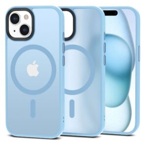Nugarėlės dėklai Tech-Protect  Tech-Protect MagMat MagSafe iPhone 15 Case - Matte Blue 