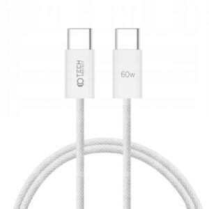Cable Tech-Protect  Tech-Protect UltraBoost Classic USB-C / USB-C PD cable 60W 3A 1m - white 