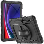 Nugarėlės dėklai Tech-Protect  Tech-Protect Solid360 Case for Samsung Galaxy Tab S9 FE 10.9" X510 / X516B - Black 