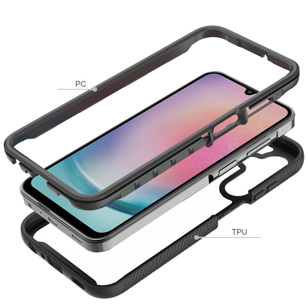 Back panel cover Tech-Protect Tech-Protect Defense360 Case for Samsung Galaxy A25 5G - Black