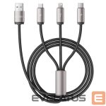 Kabelis Tech-Protect  Tech-Protect UltraBoost 3in1 USB-A - Lightning / USB-C / micro USB 3.5A cable 1m - gray 