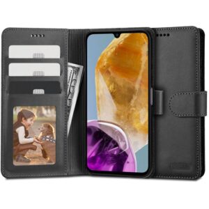 Back panel cover Tech-Protect  Tech-Protect Wallet Case for Samsung Galaxy M15 5G - Black 