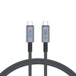 Kabelis Tech-Protect  Tech-Protect UltraBoost Max USB-C 4.0 / USB-C 4.0 PD Cable 240W 8K 40Gbps 1m - Gray 