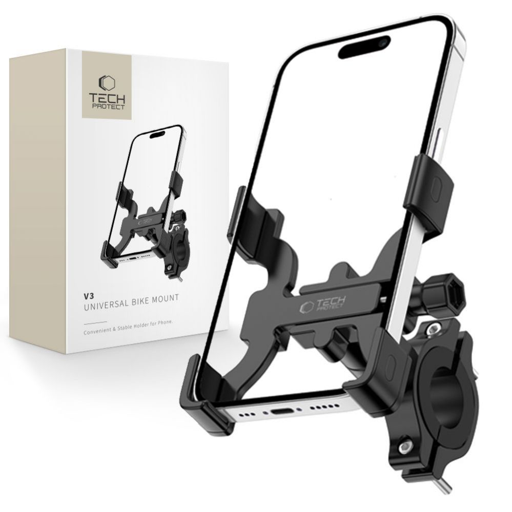 Auto holder Tech-Protect Tech-Protect V3 Bike Phone Holder for Handlebars - Black