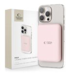 Power bank Tech-Protect  Tech-Protect LifeMag PB10 Powerbank with MagSafe 5000mAh 15W USB-C port - pink + USB-C cable 
