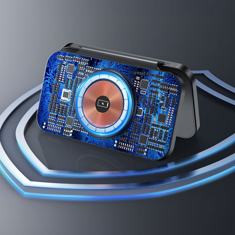 Adaptrid Choetech Choetech T616-F 3in1 inductive charger compatible with Apple and Samsung devices - black