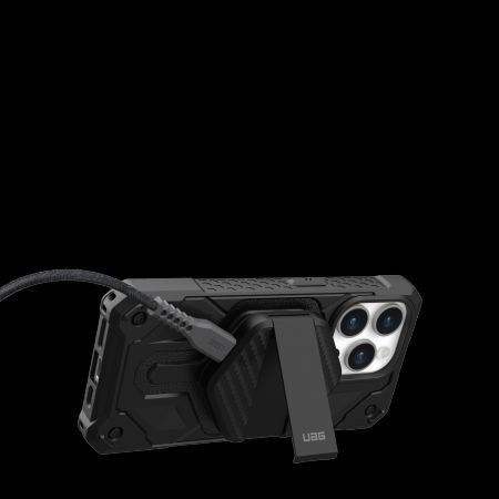 Adaptrid UAG UAG Wireless Charger 15W wireless charger with stand, compatible with MagSafe - black carbon