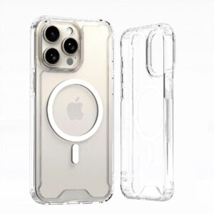 Aizmugurējais vāciņš Hurtel  Clear Corner Case MagSafe for iPhone 16 Pro Max - Clear 