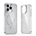 Nugarėlės dėklai Hurtel  Glitter Case MagSafe for iPhone 16 - white with glitter 