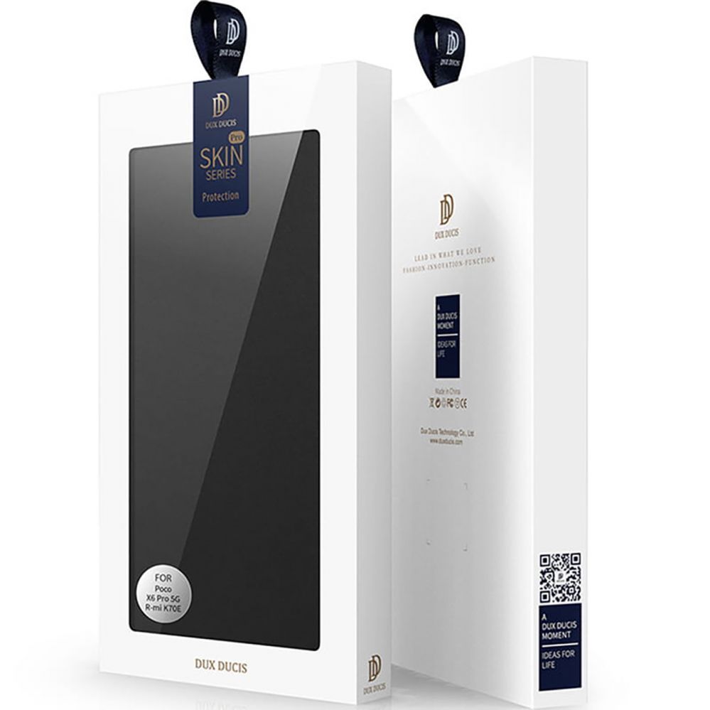 Tagakaaned Dux Ducis Dux Ducis Skin Pro case for Xiaomi Poco X6 Pro 5G / Redmi K70E with flap and card slot - black