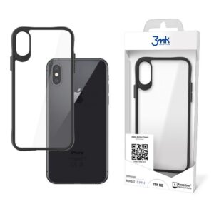 Back panel cover 3MK  3mk Satin Armor Case+ case for iPhone X / XS - transparent 