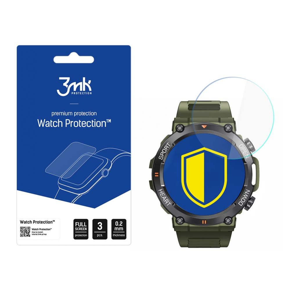 Protective glass 3MK 3mk Watch Protection v. FlexibleGlass hybrid glass on Rubicon RNCE95