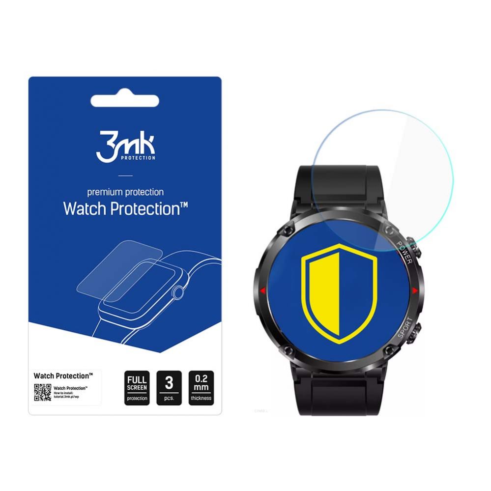 Protective glass 3MK 3mk Watch Protection v. FlexibleGlass hybrid glass on Rubicon RNCE96