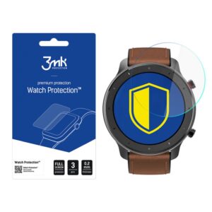 Protective glass 3MK  3mk Watch Protection  v. FlexibleGlass hybrid glass on Xiaomi Amazfit GTR 47 mm 