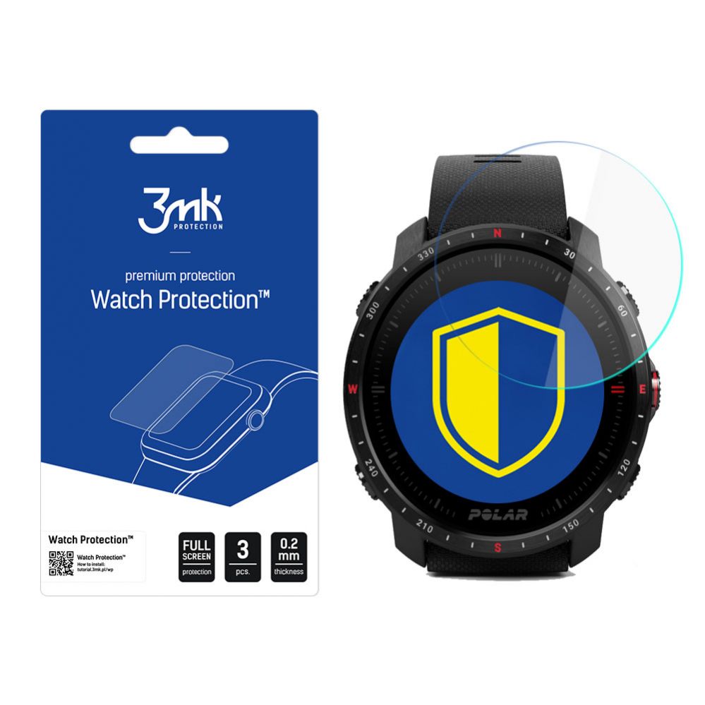 Protective glass 3MK 3mk Watch Protection v. FlexibleGlass hybrid glass on Polar Grit X Pro
