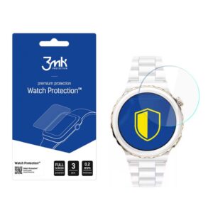 Protective glass 3MK  3mk Watch Protection  v. FlexibleGlass hybrid glass on Huawei Watch GT 3 Pro Elegant 43 mm 