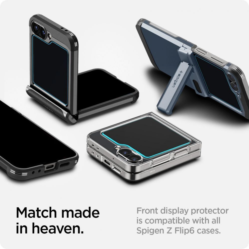 Aizsargstikls Spigen Spigen Glas.tR EZ Fit Tempered Glass for Samsung Galaxy Z Flip 6 - 2 pcs.