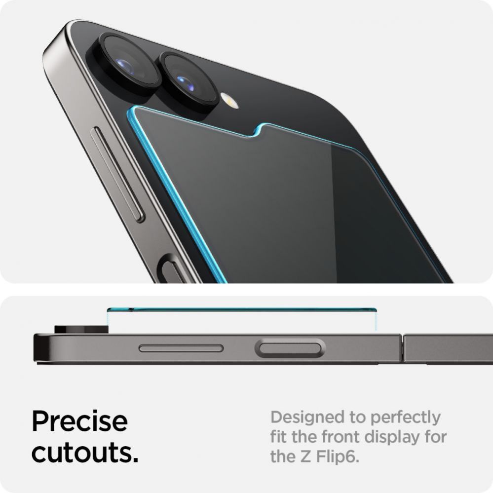 Aizsargstikls Spigen Spigen Glas.tR EZ Fit Tempered Glass for Samsung Galaxy Z Flip 6 - 2 pcs.