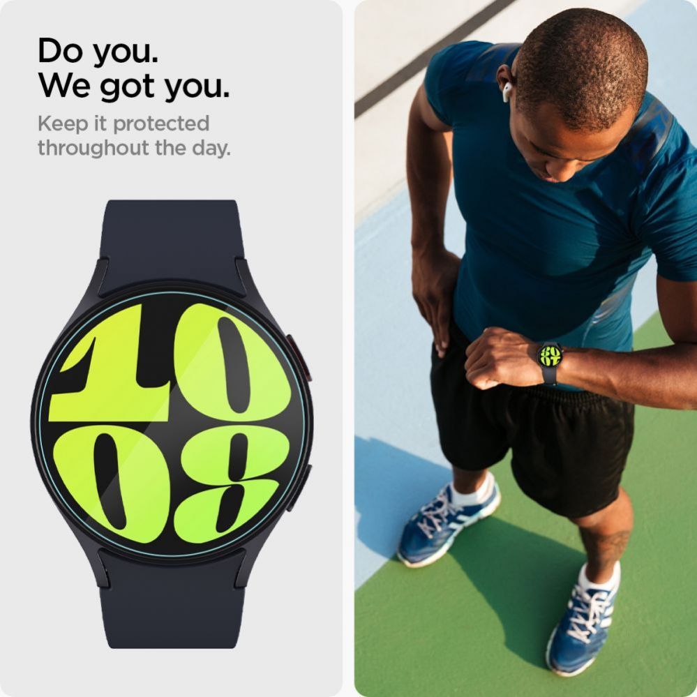 Aizsargstikls Spigen - Spigen Glas.tR EZ Fit tempered glass for Samsung Galaxy Watch 7 (44 mm) - 2 pcs.