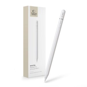 Stylus Tech-Protect  Tech-Protect Digital Magnetic Stylus Pen 3 Magnetic for iPad Tablet - White 