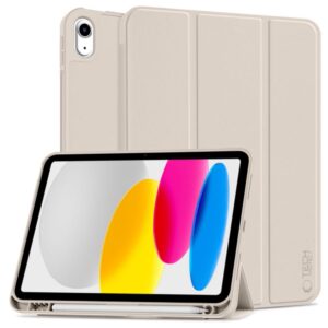 Back panel cover Tech-Protect  Tech-Protect SC Pen Case for iPad 10.9" 2022 - Beige 