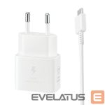 Adapter Samsung  Ład. siec. Samsung EP-T2510XW 25W Fast Charge + kabel USB-C/USB-C biały/white