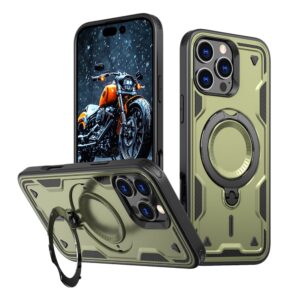 Aizmugurējais vāciņš Hurtel  Hybrid Armor Trendy Case with MagSafe for iPhone 16 Pro Max - Green 