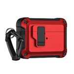 Чехол на заднюю панель Hurtel  Airpods 4 Pro Armor Case with Carabiner - Red 