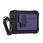 Aizmugurējais vāciņš Hurtel  Airpods 4 Pro Armor Case with Carabiner - Purple 