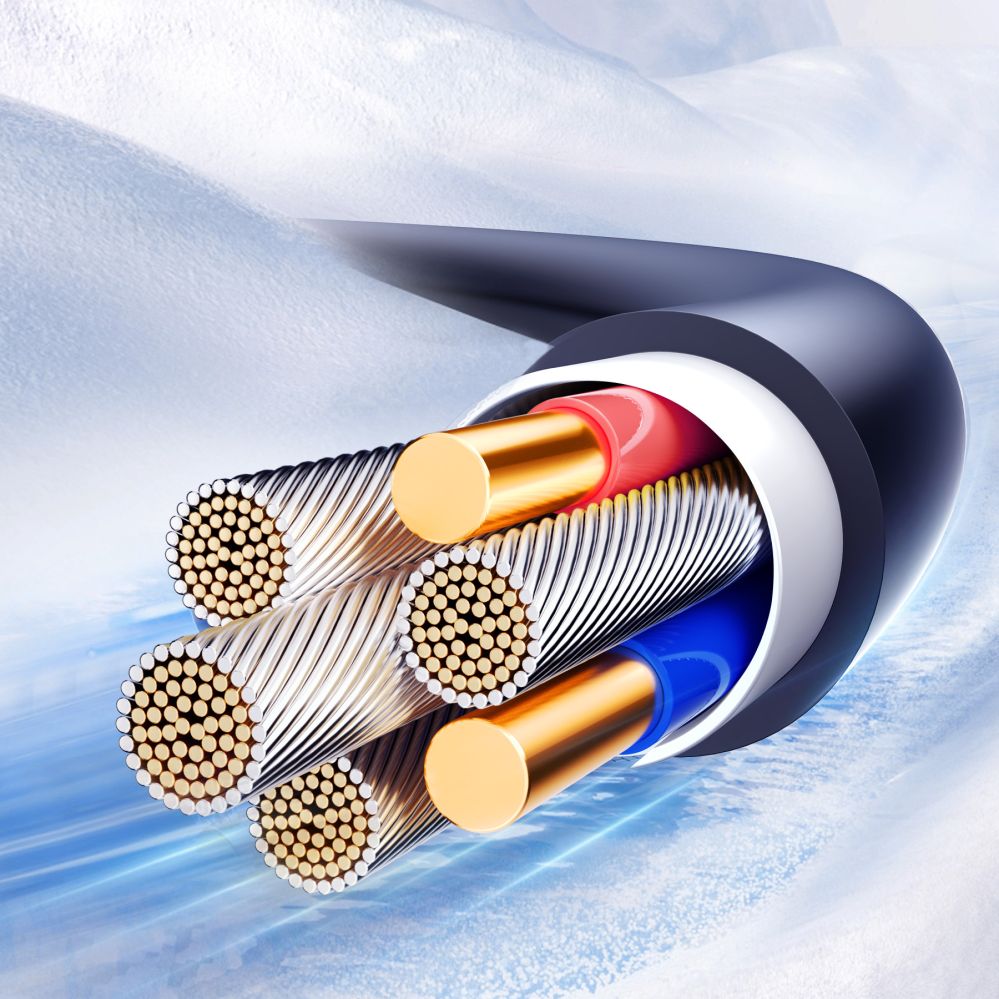 Cable Joyroom Joyroom S-A43 Crystal-Clear Series 60W USB-C - USB-C spiral cable 1.5m - black