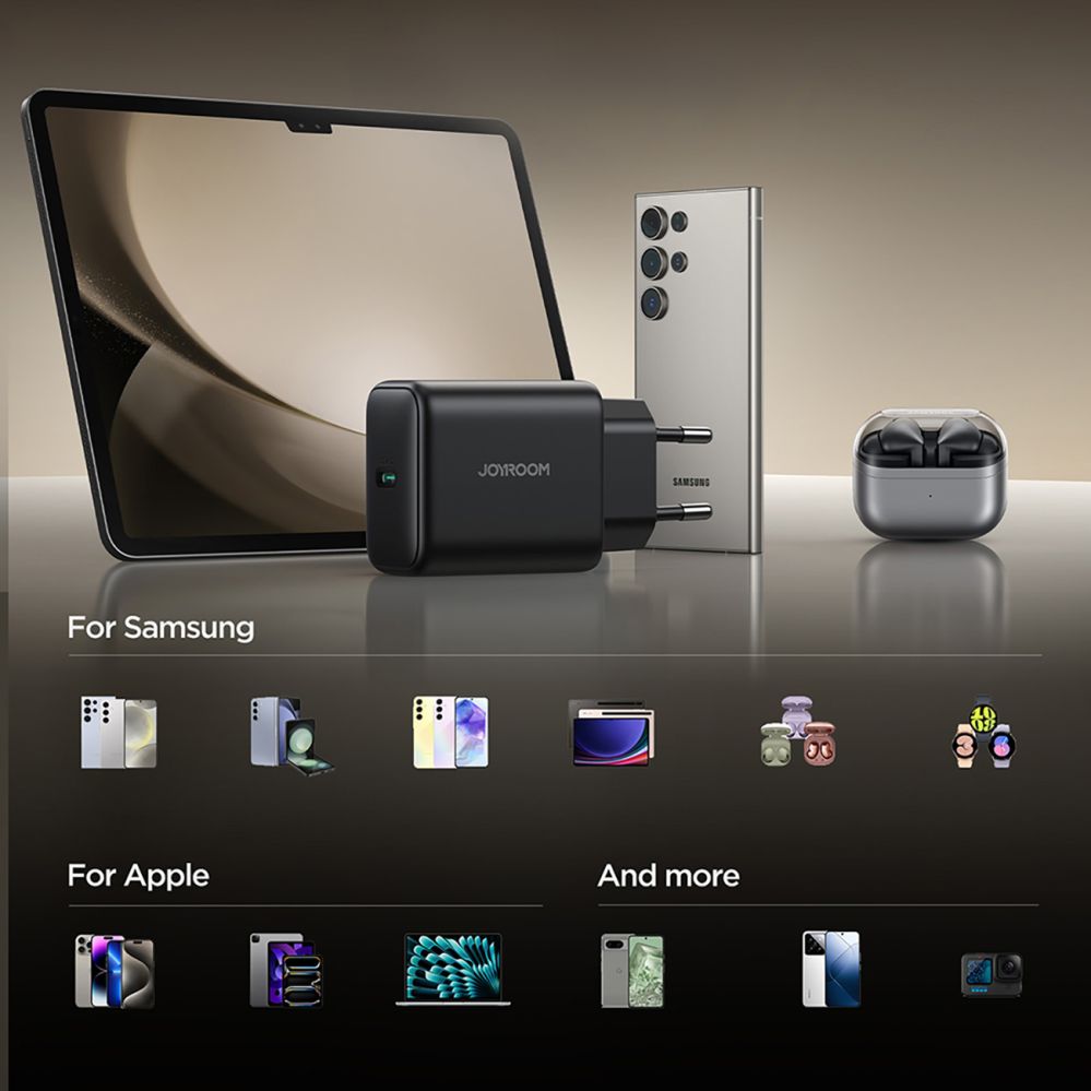 Adaptrid Joyroom Joyroom JR-TCG13 45W GaN Wall Charger for Samsung Ultra - Black