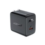 Adapteriai Acefast  Acefast A23 30W GaN USB-C US Wall Charger - Black 