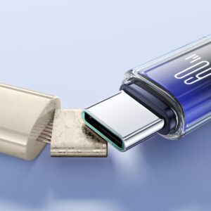 Kabelis Joyroom  Joyroom S-A42 Crystal-Clear Series 60W USB-C - USB-C cable 1.2m - black 