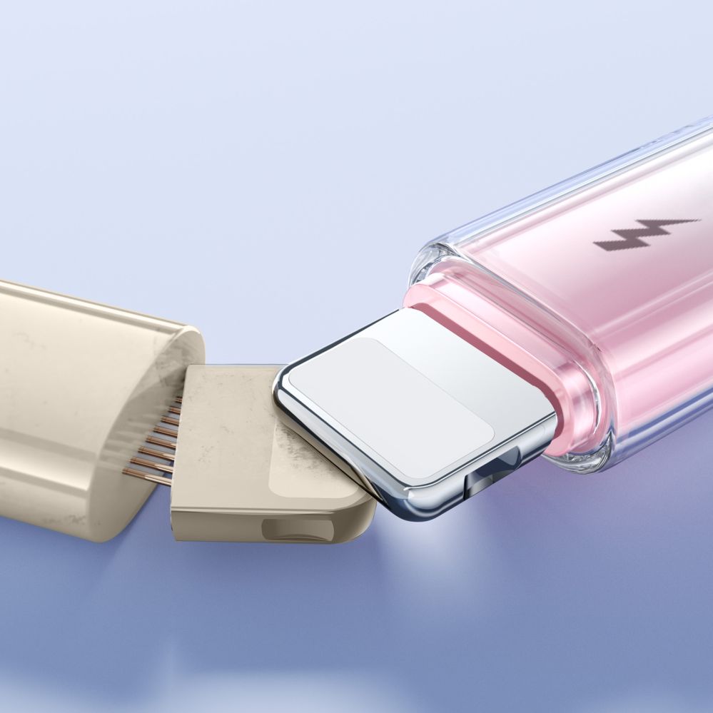 Cable Joyroom Joyroom S-A42 Crystal-Clear Series 3A USB-A - Lightning cable 1.2m - white