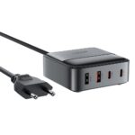 Adapteris Acefast  Acefast Z6 Charger Network GaN Desktop 2x USB-A / 2x USB-C PD 65W - Black 