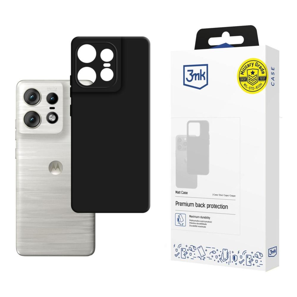 Back panel cover 3MK 3mk Matt Case for Motorola Edge 50 Pro - Black