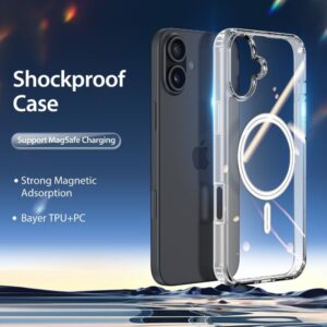 Aizmugurējais vāciņš Dux Ducis - DUX DUCIS case CLIN MAG compatible with MagSafe for IPHONE 16 transparent 